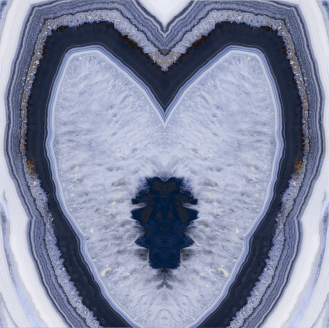 Bookmatched Mediterraneo Agata Blue